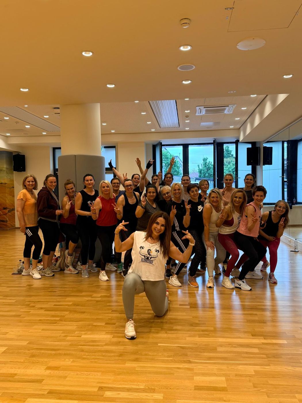 Elen mit der Kursgruppe im Lifecenter Heilbronn